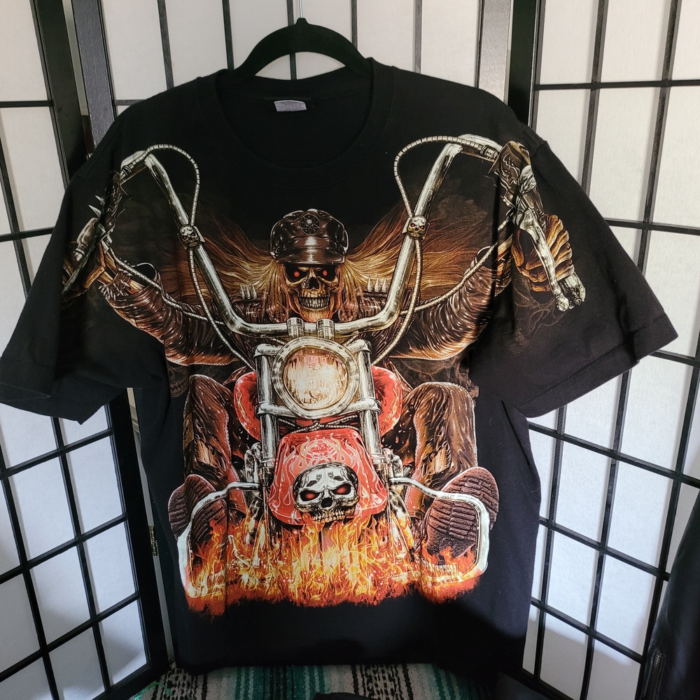 Y2K AOP Biker Tee